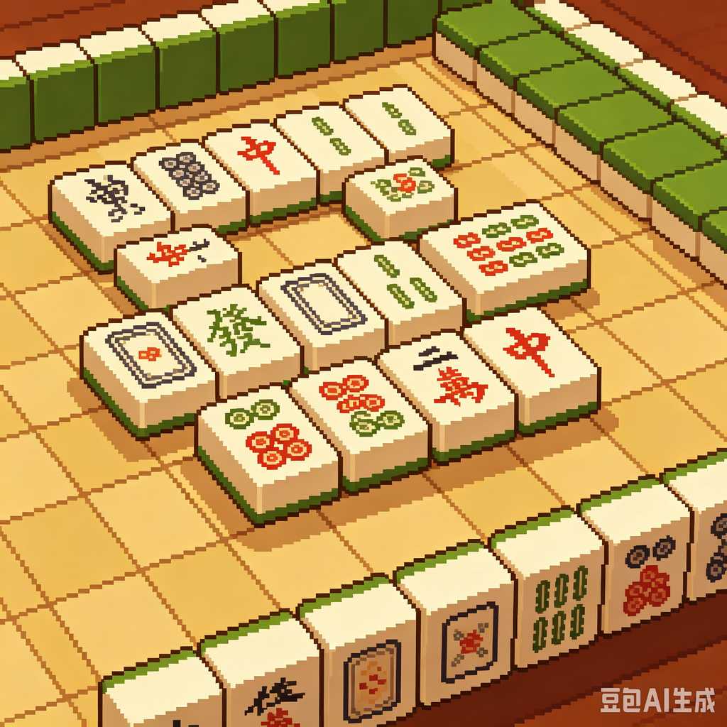 handheld mahjong tiles set